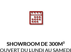 Showroom de 700m² ouvert du lundi au samedi Showroom de 700m² ouvert du lundi au samedi